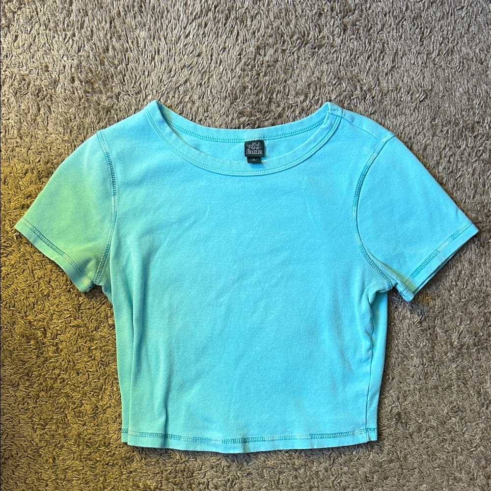 Blue Wild Fable Crop Top